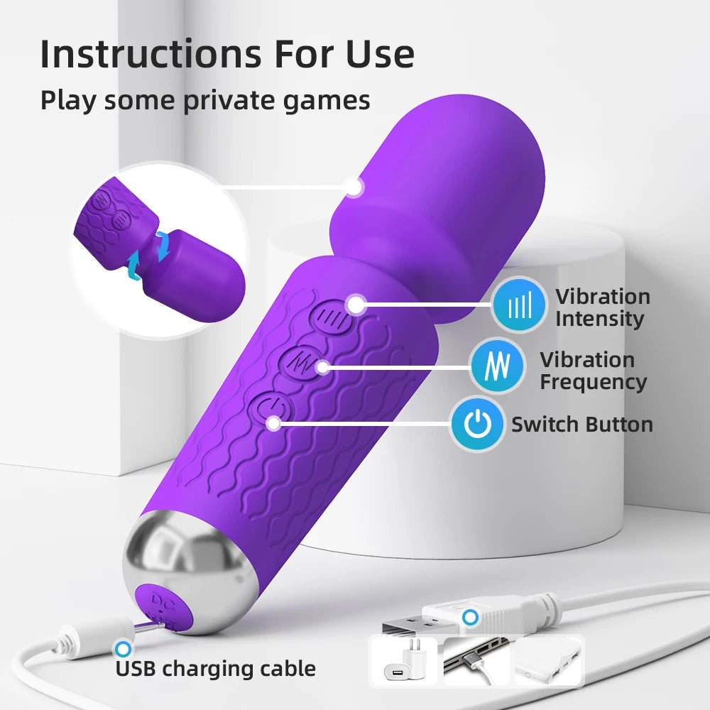 20 Speeds Powerful AV Vibrator